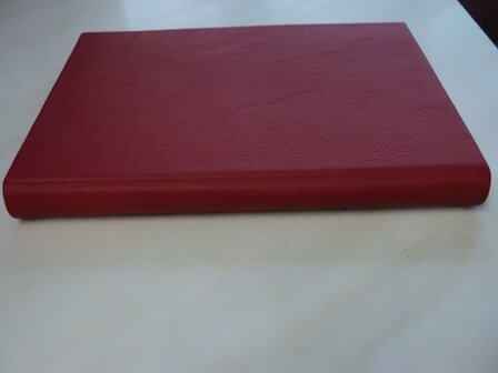 Rood leren notitieboek a4